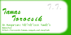 tamas torocsik business card